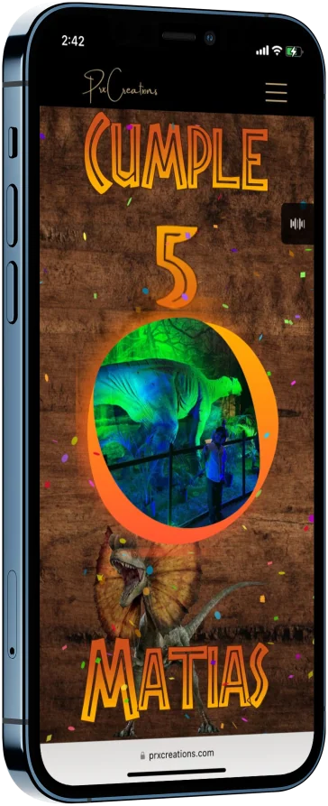 Mockup de un teléfono con una invitación para boda